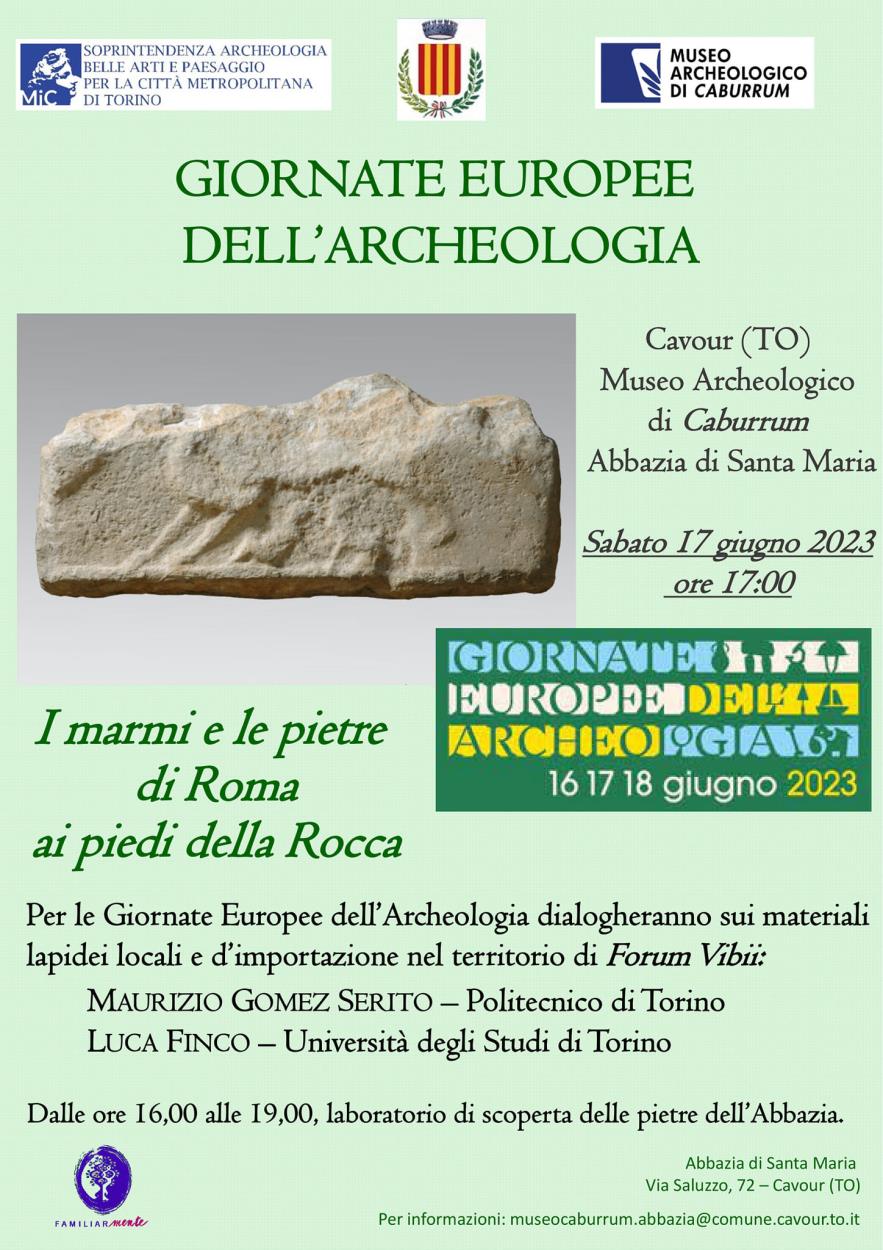 Cavour: Giornate Europee dell'Archeologia