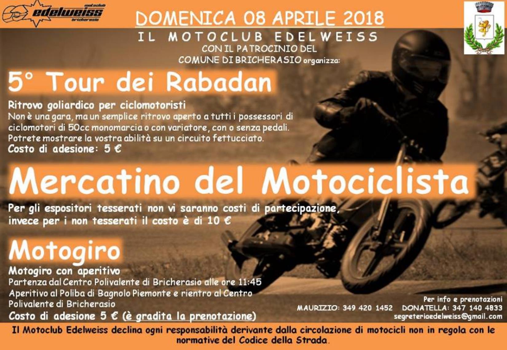 Mercatino del motociclista e tour dei rabadan