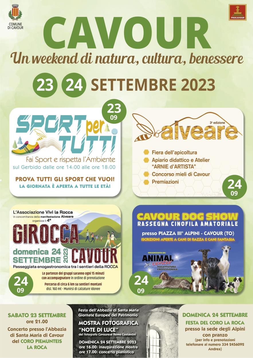 Cavour: un weekend di natura, cultura e benessere